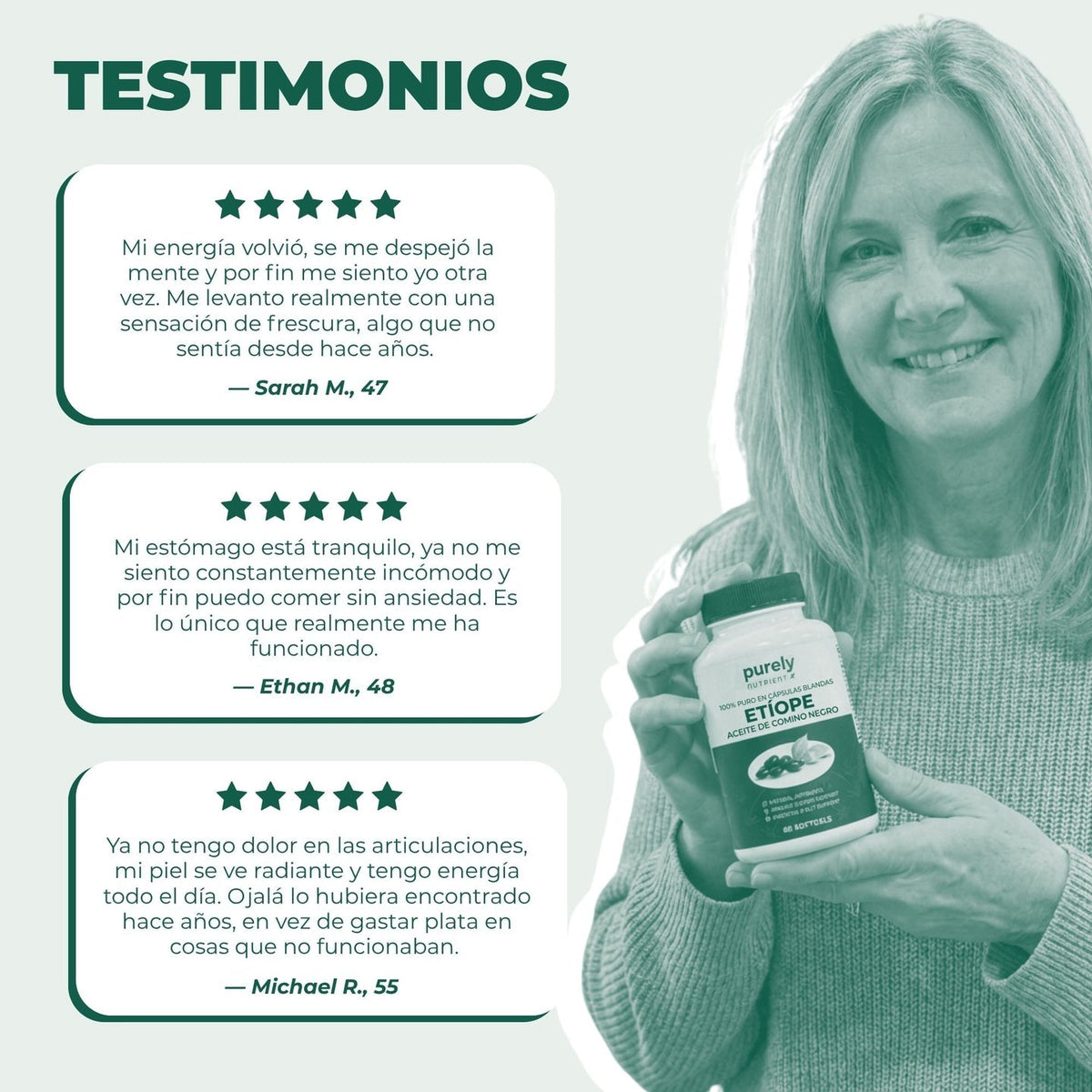 PURELY NUTRIENT ACEITE ETÍOPE DE SEMILLA NEGRA