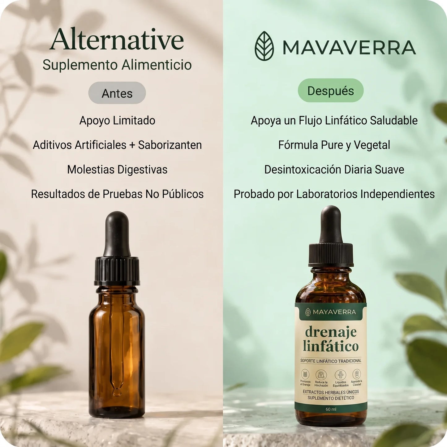 Gotas de apoyo para sentirte más liviana, activa y desinflamada